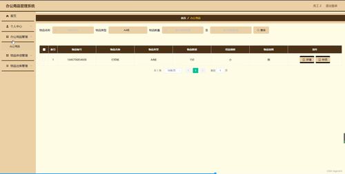 基于SpringBoot的办公用品管理系统设计与实现